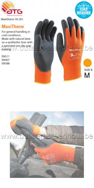 ATG Gant MaxiTherm 30-201 - protection contre le froid - Taille 8