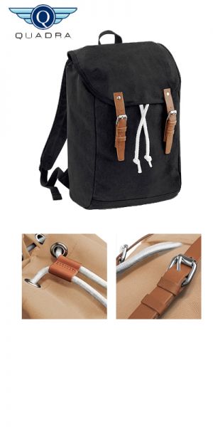 Quadra sac à dos - QD 615 Vintage Backpack noir