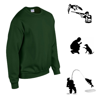 Gildan pull militaire Forest green