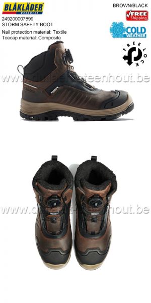 BLAKLADER 249200007899 Chaussures de sécurité mi-hautes STORM - MARRON / NOIR