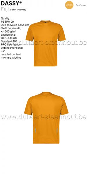 DASSY® Fuji (710068) T-shirt - JAUNE TOURNESOL