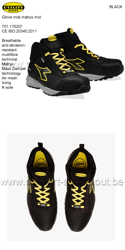 Diadora Utility - Chaussures de sécurité GLOVE MDS MATRYX MID S3 HRO SRC 